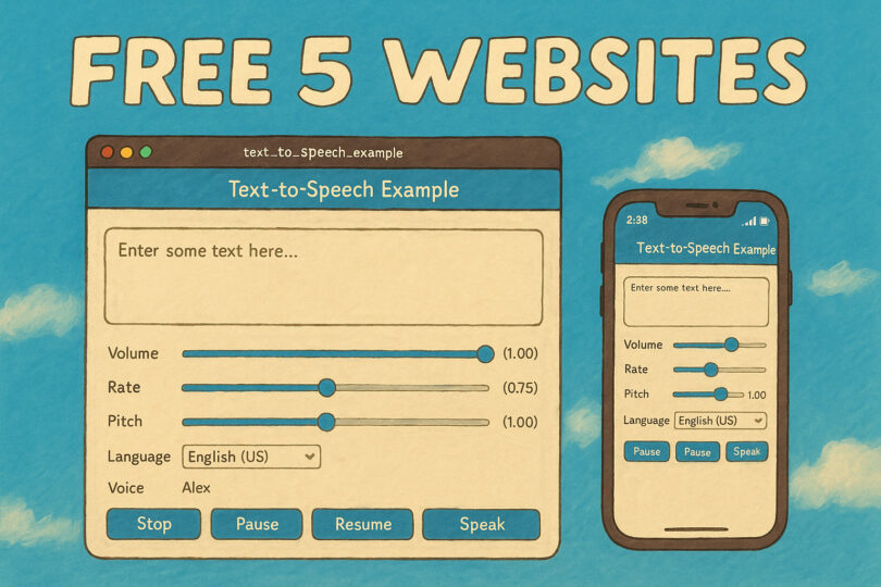 Best 5 Free Text to Speech Websites in 2025