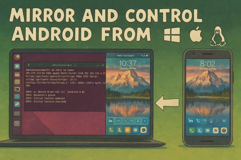 Best Software to Mirror and Control Android from PC or Mac Using Scrcpy